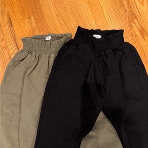 emme maternity linen pants